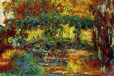 Tableau de pont japonais a Giverny fait par Monet
